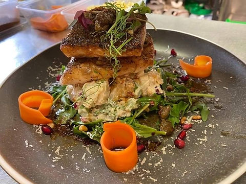 Dishes at the Bull's Head Hotel